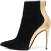 Christian Louboutin Pre-Owned - Stivali Delicotte con inserti in pelle scamosciata 100mm - Donna - pelle/pelle/pelle scamosciata/pelle - 36 - Nero