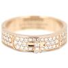Hermès Pre-Owned - Anello a fibbia in oro rosa 18 carati con diamanti - Donna - oro rosa 18kt/diamanti - 53