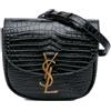 Saint Laurent Pre-Owned - Borsa a tracolla Kaia piccola goffrata effetto coccodrillo con monogramma 2021 - Donna - pelle di vitello - Taglia unica -