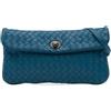 Bottega Veneta Pre-Owned - Borsa a tracolla Intrecciato Turn Lock mini in nappa 2010 - Donna - nappa - Taglia unica - Blu