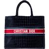 Christian Dior Pre-Owned - Borsa tote Book grande in velluto goffrato 2021 - unisex - velluto - Taglia unica - Blu