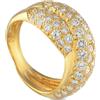 Van Cleef & Arpels - Anello Crossover in oro giallo 18 carati con diamanti - Donna - oro giallo 18kt/diamanti - Taglia unica