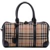 Burberry Pre-Owned - Borsa a tracolla Bowling Haymarket Check Alchester in tela 2000-2017 - Donna - tessuto/pelle di vitello - Taglia unica - Marrone