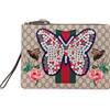 Gucci Pre-Owned - Clutch Butterfly in tessuto GG Supreme con decorazione Web 2016-2025 - Donna - tessuto - Taglia unica - Marrone
