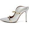 Malone Souliers - Mules Maureen a punta in pelle metallizzata Pre-owned 105mm - Donna - pelle di vitello/pelle di vitello/pelle di vitello - 38 -