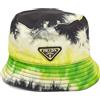 Prada Pre-Owned - Cappello bucket con fantasia tie dye - Donna - cotone - M - Giallo