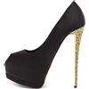 Giuseppe Zanotti Vintage - Pumps con tacco - Donna - pelle/pelle/tessuto - 38.5 - Nero