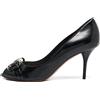 Christian Dior Pre-Owned - Pumps Bow a punta aperta 110mm - Donna - pelle di vitello/pelle di vitello/pelle di vitello - 36 - Nero