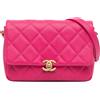 CHANEL Pre-Owned - Borsa a tracolla Melody piccola in pelle Caviar trapuntata con battente 2021-2024 - Donna - pelle caviar - Taglia unica - Rosa