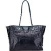 CHANEL Pre-Owned - Borsa tote Deauville piccola in pelle di vitello e pelle Caviar con finitura lucida 2016-2017 - Donna - pelle di vitello/pelle c...
