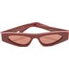 Gucci Pre-Owned - Occhiali da sole cat-eye - Donna - acetato - Taglia unica - Rosso