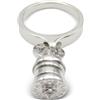 Bvlgari Pre-Owned - Anello B.zero1 in oro bianco 18 carati 2010 - Donna - oro bianco 18kt/diamanti - 49 - Argento