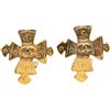 CHANEL Pre-Owned - Orecchini a clip CC Cross placcati in oro 1994 - Donna - placcatura in oro - Taglia unica