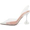 Amina Muaddi - Pumps Holli con cinturino posteriore 100mm Pre-owned - Donna - gomma/pelle/PVC/PVC - 39.5 - Bianco