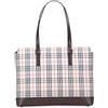 Burberry Pre-Owned - Borsa tote con motivo House Check in tela 2000-2017 - Donna - tela/pelle di vitello - Taglia unica - Marrone