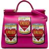Dolce & Gabbana Pre-Owned - Borsa a tracolla Miss Sicily media in pelle di vitello con stampa Dauphine Amore Soup Can 2011-2024 - Donna - pelle di ...