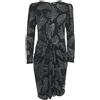 Saint Laurent Pre-Owned - Abito con glitter - Donna - viscosa/viscosa - M - Nero