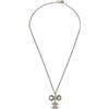 CHANEL Pre-Owned - Collana con fiocco 2012 - Donna - placcatura in oro/pietre sintetiche - Taglia unica