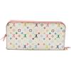 Louis Vuitton Pre-Owned - Portafoglio in tela con monogramma e zip a giro - Donna - pelle di vitello - Taglia unica - Bianco