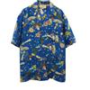 Gucci Pre-Owned - x Yuko Higuchi Camicia in seta con stampa anni 2010 - Uomo - seta - 46 - Blu