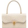 Hermès Pre-Owned - Borsa tote anni '60 - Donna - pelle di struzzo - Taglia unica - Toni neutri