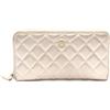 CHANEL Pre-Owned - Portafoglio trapuntato 2014 - Donna - pelle di vitello - Taglia unica - Oro
