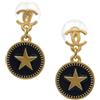 CHANEL Pre-Owned - Orecchini a clip con logo CC 2001 - Donna - acrilico/ottone placcato in oro - Taglia unica