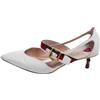Gucci Pre-Owned - Pumps Unia a punta 55mm - Donna - pelle/pelle/pelle - 37 - Bianco