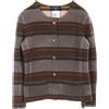 CHANEL Pre-Owned - Giacca a righe 1986-1988 - Donna - cashmere - 34 - Grigio