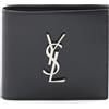 Saint Laurent Pre-Owned - Portafoglio bi-fold East West anni 2020 - Uomo - pelle di vitello - Taglia unica - Nero