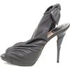 Christian Dior Pre-Owned - Sandali con drappeggio 120mm - Donna - pelle di vitello/pelle di vitello/pelle - 40.5 - Grigio
