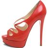 Christian Louboutin Pre-Owned - Pumps Mademoi 140mm 2023 - Donna - pelle di vitello/pelle/pelle di vitello - 36.5 - Arancione
