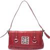 Givenchy Pre-Owned - Borsa a spalla in pelle con placca logo - Donna - tela/pelle - Taglia unica - Rosso