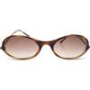 CHANEL Pre-Owned - Occhiali da sole ovali 1990-2000 - Donna - acrilico/pietre sintetiche - Taglia unica - Marrone