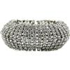 Jennifer Gibson Jewellery - Bracciale Weiss con strass anni '50 - Donna - Rhodium Plated Metal - Taglia unica - Argento
