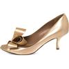 Valentino Garavani Pre-Owned - Pumps con fiocco 70mm - Donna - pelle di vitello/pelle di vitello/pelle di vitello - 36 - Toni neutri