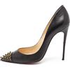 Christian Louboutin Pre-Owned - Pumps Cabo in pelle 115mm - Donna - pelle di vitello/pelle di vitello/pelle di vitello - 37.5 - Nero