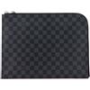 Louis Vuitton Pre-Owned - Clutch Pochette Jour GM in tela Damier Graphite 2016 - Uomo - tela - Taglia unica - Nero