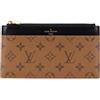 Louis Vuitton Pre-Owned - Portafoglio Slim Purse con monogramma Reverse 2021-2025 - Donna - pelle di vitello/tela - Taglia unica - Marrone