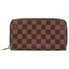 Louis Vuitton Pre-Owned - Portafoglio in tela Damier Ebène con zip 2011 - Donna - tela - Taglia unica - Marrone