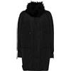 CHANEL Pre-Owned - Parka con bordo in finta pelliccia anni 2000 - Donna - nylon/seta - Taglia unica - Nero