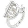 Hermès Pre-Owned - Anello Croisette 2022 - unisex - argento - Taglia unica
