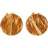 Saint Laurent Pre-Owned - Orecchini a bottone CD con chiusura a clip anni 2000 - Donna - placcatura in oro - Taglia unica