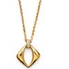 Saint Laurent Pre-Owned - Collana con pendente con strass anni 2000 - Donna - pietre sintetiche/placcatura in oro - Taglia unica