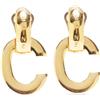 Celine Pre-Owned - Orecchini a clip con logo 1990 - Donna - placcatura in oro - Taglia unica