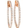 LB Exclusive - Orecchini Inside-Out in oro rosa 14 carati con diamanti - Donna - oro rosa 14kt/diamanti - Taglia unica