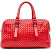 Bottega Veneta Pre-Owned - Borsa Intrecciato Boston in nappa 2012-2024 - Donna - nappa - Taglia unica - Rosso