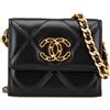CHANEL Pre-Owned - Borsa a tracolla Chanel 19 in pelle di agnello trapuntata con catena 2020 - Donna - pelle di agnello - Taglia unica - Nero