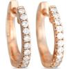 LB Exclusive - Orecchini a cerchio in oro rosa 14 carati con diamanti - Donna - oro rosa 14kt/diamanti - Taglia unica