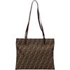 Fendi Pre-Owned - Borsa tote in tela con motivo Zucca 2000-2010 - Donna - tela/pelle di vitello - Taglia unica - Marrone